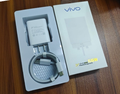 Picture of Vivo 66W FlashCharge 2.0 Charger for Vivo X Series & Latest/5G Phones.For Vivo V23 ,  V23 Pro , V25 , V25 , Y35 ,Y55 , Y76 5G , Y75 ,  Y78 , Y78+ , iQOO Z7 , iQOO Z7s , iQOO Pad , X70 Pro