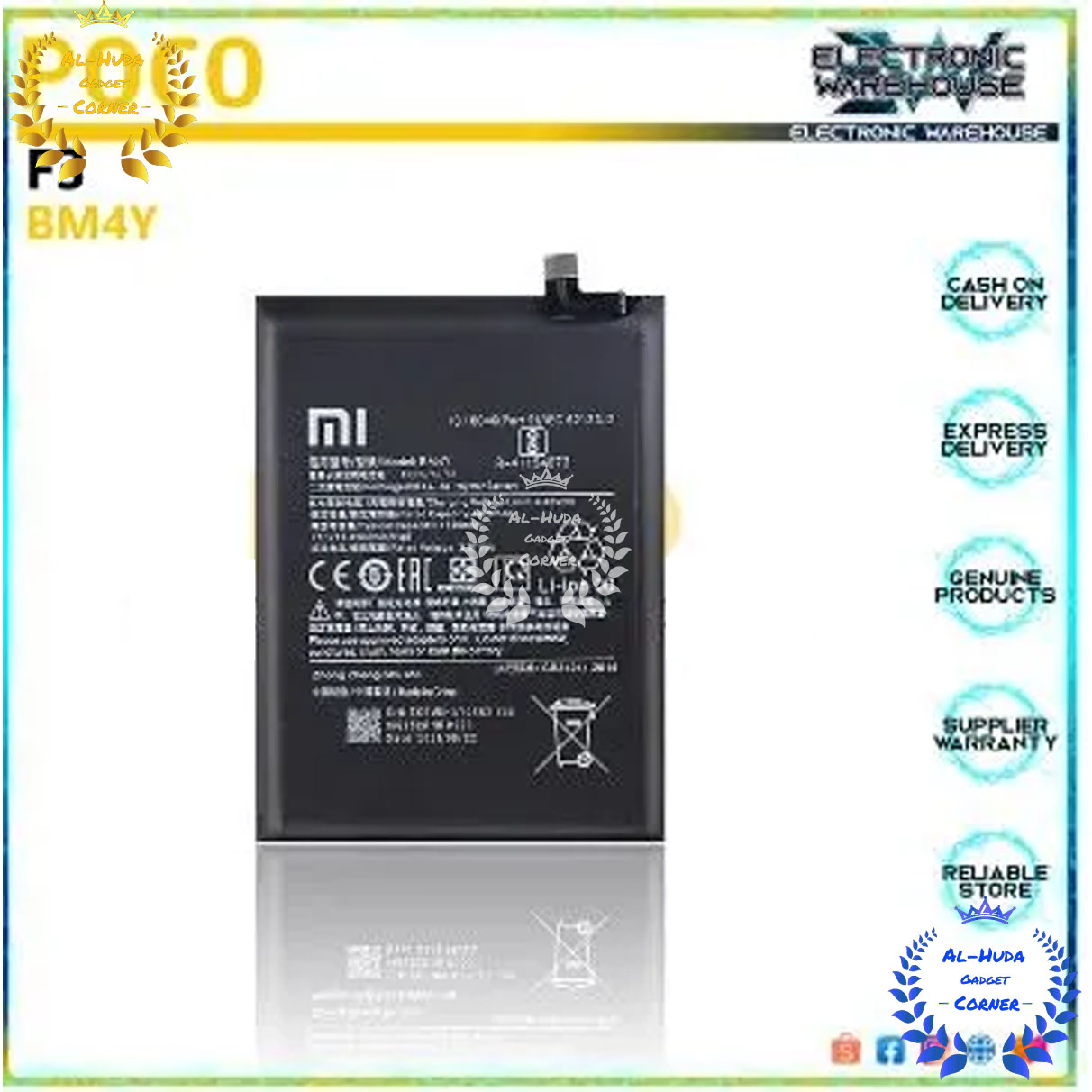 Picture of Battery for Poco F3 Model BM4Y 4520mAh Capacity