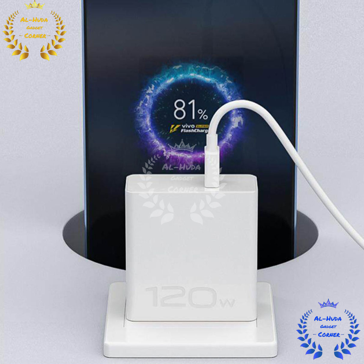 Picture of Vivo iQOO 120W Flash Charger Power Adapter,IQOO Charger V12066LOAO FlashCharger Cesan Type C Untuk Vivo iQoo 11 5G Z7x Z7 5G V27 V27e X80 Pro X90 Pro