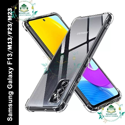 Picture of Shockproof & Transparent Crystal Clear Back Cover Case / Matte Protective Lens Flexible Back Cover for Samsung Galaxy F23 / Samsung Galaxy M23 / Samsung Galaxy F13 / Samsung Galaxy M13 4G | Slim Silicone Cover with Soft Shockproof Full Body Bumper Case