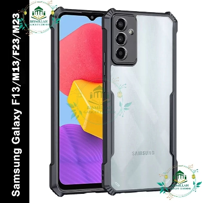 Picture of Shockproof & Transparent Crystal Clear Back Cover Case / Matte Protective Lens Flexible Back Cover for Samsung Galaxy F23 / Samsung Galaxy M23 / Samsung Galaxy F13 / Samsung Galaxy M13 4G | Slim Silicone Cover with Soft Shockproof Full Body Bumper Case