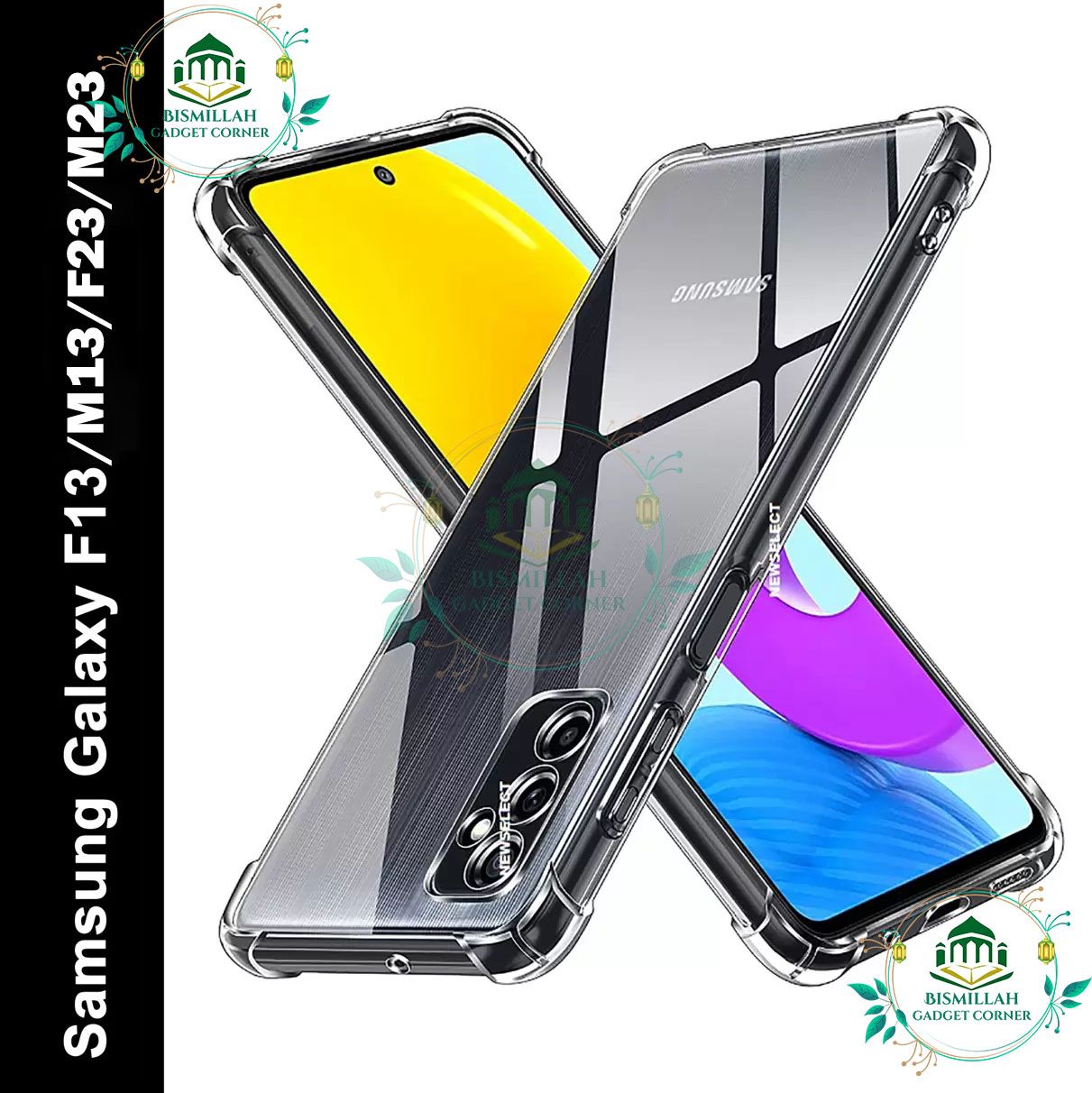 Picture of Shockproof & Transparent Crystal Clear Back Cover Case / Matte Protective Lens Flexible Back Cover for Samsung Galaxy F23 / Samsung Galaxy M23 / Samsung Galaxy F13 / Samsung Galaxy M13 4G | Slim Silicone Cover with Soft Lining Shockproof Bumper Case