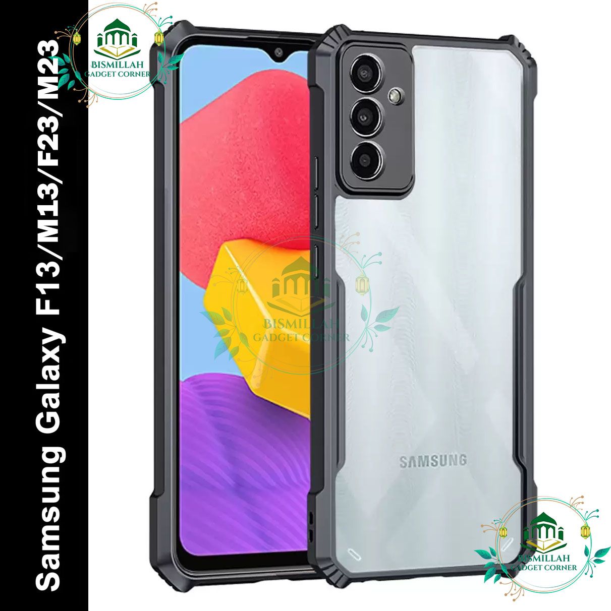 Picture of Shockproof & Transparent Crystal Clear Back Cover Case / Matte Protective Lens Flexible Back Cover for Samsung Galaxy F23 / Samsung Galaxy M23 / Samsung Galaxy F13 / Samsung Galaxy M13 4G | Slim Silicone Cover with Soft Lining Shockproof Bumper Case