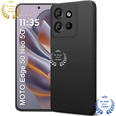 Picture of Shockproof & Transparent Crystal Clear Back Cover Case / Matte Protective Lens Flexible Back Cover for Motorola Edge 50 Neo | Slim Silicone Cover with Soft Lining Shockproof Full Body Bumper Case