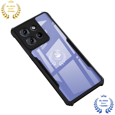 Picture of Shockproof & Transparent Crystal Clear Back Cover Case / Matte Protective Lens Flexible Back Cover for Motorola Edge 50 Neo | Slim Silicone Cover with Soft Lining Shockproof Full Body Bumper Case