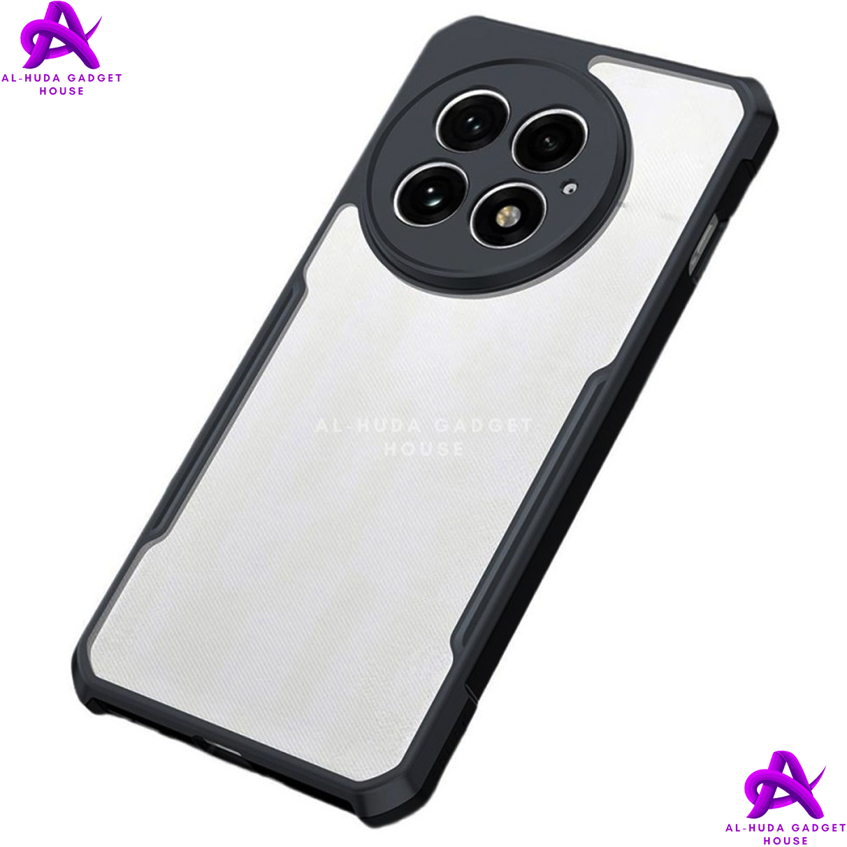 Picture of Shockproof & Transparent Crystal Clear Back Cover Case / Matte Protective Lens Flexible Back Cover for OnePlus 13 5G / 1+ 13 5G | Slim Silicone Cover with Soft Lining Shockproof Full Body Bumper Case