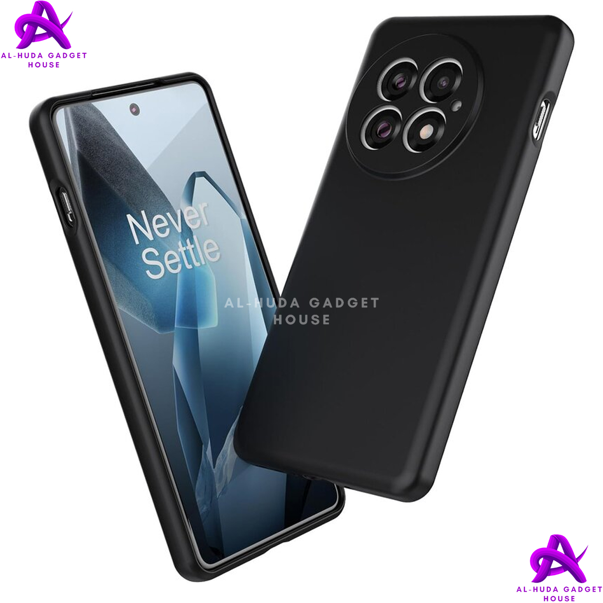 Picture of Shockproof & Transparent Crystal Clear Back Cover Case / Matte Protective Lens Flexible Back Cover for OnePlus 13 5G / 1+ 13 5G | Slim Silicone Cover with Soft Lining Shockproof Full Body Bumper Case