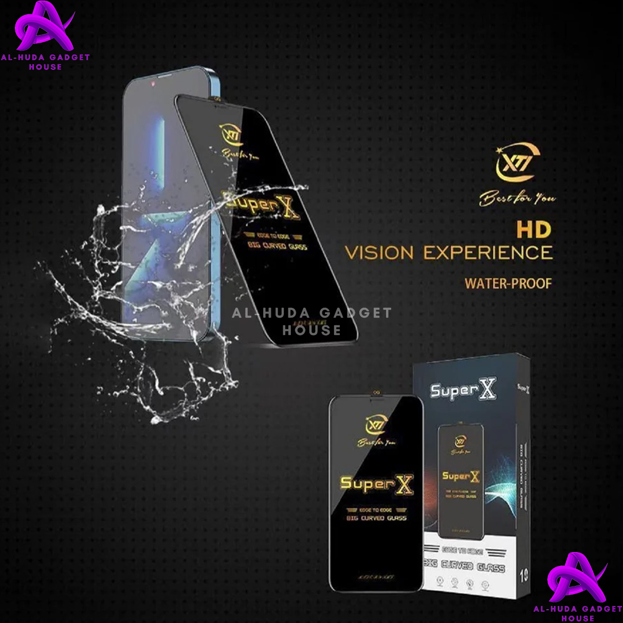 Picture of Super X / Rainbow / Privacy Tempered Glass Screen Protector Specially Designed For vivo T2X / vivo T3 LITE / vivo iQOO Z5X / vivo iQOO Z6 / vivo iQOO Z6 LITE 5G / iQOO Z3 / iQOO U5 / iQOO Z7i / iQOO Z9 LITE Edge To Edge Coverage With Easy Installation Kit