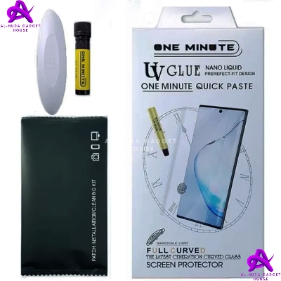 Picture of Premium UV Tempered Glass For Honor 200 Pro 5G Screen Protector Curved with Liquid Glue and UV Light -Transparent Clear