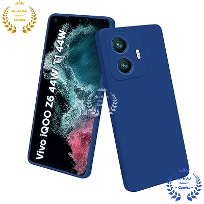 Picture of Shockproof & Transparent Crystal Clear Back Cover Case / Matte Protective Lens Flexible Back Cover for Vivo T1 4G / vivo T1 44W / Vivo Y55 4G / vivo iQOO Z6 44W | Slim Silicone Cover with Soft Lining Shockproof Full Body Bumper Case