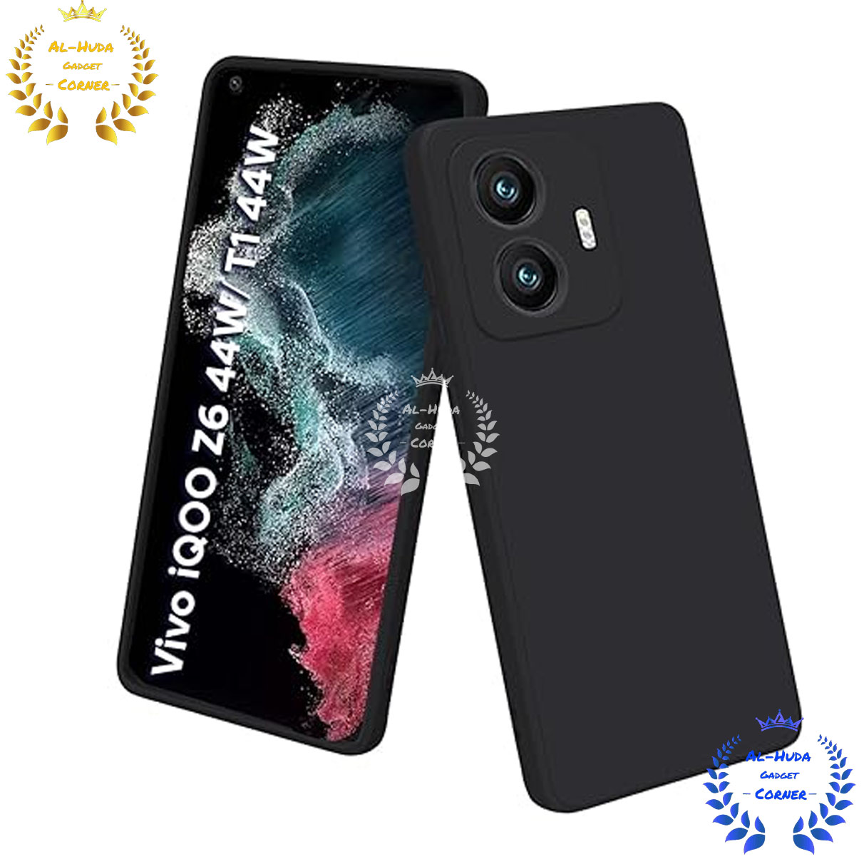 Picture of Shockproof & Transparent Crystal Clear Back Cover Case / Matte Protective Lens Flexible Back Cover for Vivo T1 4G / vivo T1 44W / Vivo Y55 4G / vivo iQOO Z6 44W | Slim Silicone Cover with Soft Lining Shockproof Full Body Bumper Case