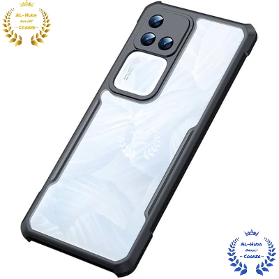 Picture of Shockproof & Transparent Crystal Clear Back Cover Case / Matte Protective Lens Flexible Back Cover for Vivo V30 Pro 5G | Slim Silicone Cover with Soft Lining Shockproof Full Body Bumper Case