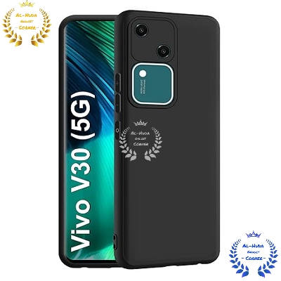 Picture of Shockproof & Transparent Crystal Clear Back Cover Case / Matte Protective Lens Flexible Back Cover for Vivo V30 5G | Slim Silicone Cover with Soft Lining Shockproof Full Body Bumper Case