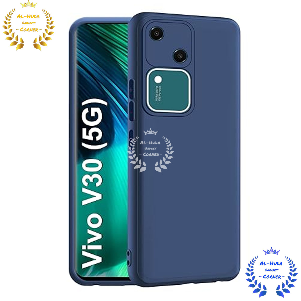 Picture of Shockproof & Transparent Crystal Clear Back Cover Case / Matte Protective Lens Flexible Back Cover for Vivo V30 5G | Slim Silicone Cover with Soft Lining Shockproof Full Body Bumper Case