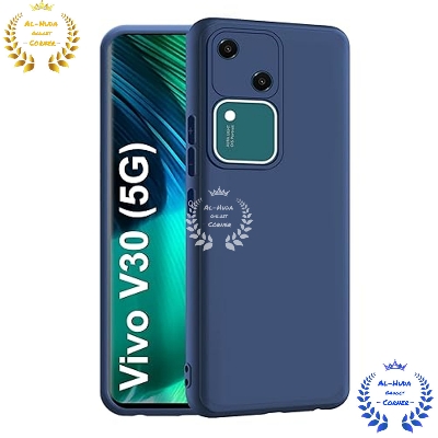Picture of Shockproof & Transparent Crystal Clear Back Cover Case / Matte Protective Lens Flexible Back Cover for Vivo V30 5G | Slim Silicone Cover with Soft Lining Shockproof Full Body Bumper Case