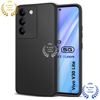 Picture of Shockproof & Transparent Crystal Clear Back Cover Case / Matte Protective Lens Flexible Back Cover for Vivo V30 lite 5G | Slim Silicone Cover with Soft Lining Shockproof Full Body Bumper Case