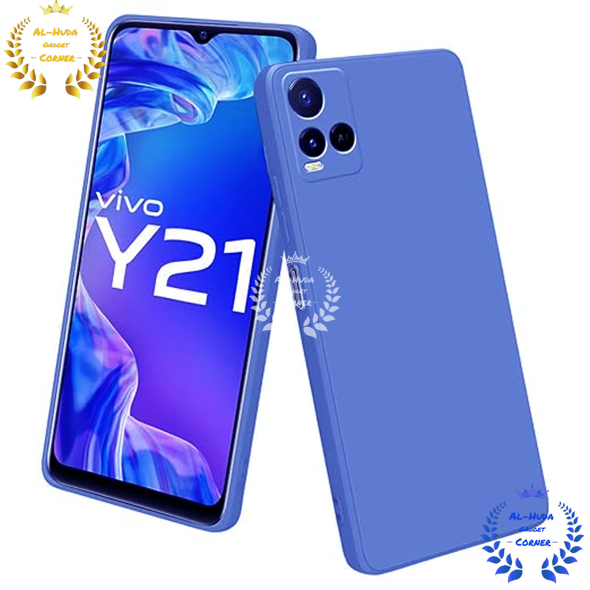 Picture of Shockproof & Transparent Crystal Clear Back Cover Case / Matte Protective Lens Flexible Back Cover for vivo Y21 / vivo Y21e / vivo Y21s / vivo Y21t / vivo Y33s | Slim Silicone Cover with Soft Lining Shockproof Full Body Bumper Case