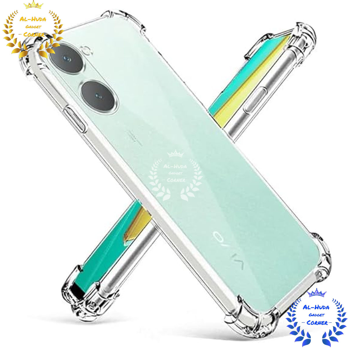 Picture of Shockproof & Transparent Crystal Clear Back Cover Case / Matte Protective Lens Flexible Back Cover for Vivo Y18E / vivo Y03 | Slim Silicone Cover with Soft Lining Shockproof Full Body Bumper Case