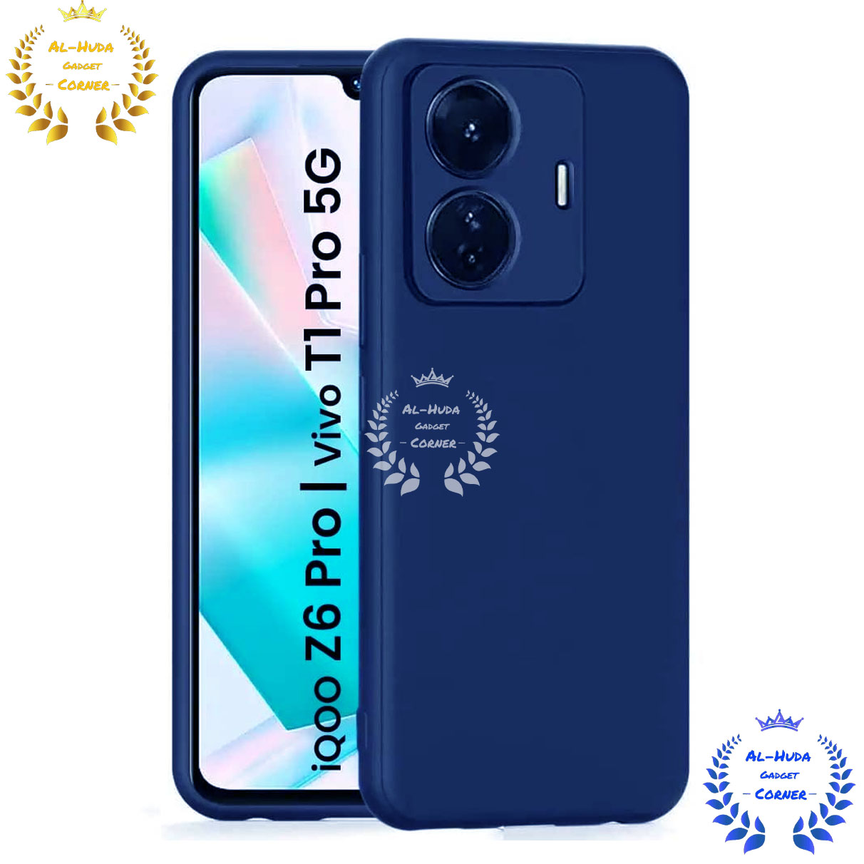 Picture of Shockproof & Transparent Crystal Clear Back Cover Case / Matte Protective Lens Flexible Back Cover for iQOO Z6 Pro / Vivo S15E / Vivo T1 Pro 5G | Slim Silicone Cover with Soft Lining Shockproof Full Body Bumper Case