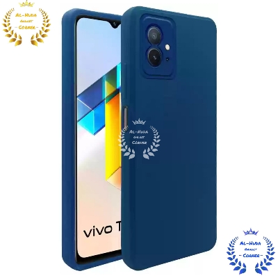 Picture of Shockproof & Transparent Crystal Clear Back Cover Case / Matte Protective Lens Flexible Back Cover for Vivo T1 5G / Vivo Y75 5G / Vivo Y55 5G / iQOO Z6 5G | Slim Silicone Cover with Soft Lining Shockproof Full Body Bumper Case