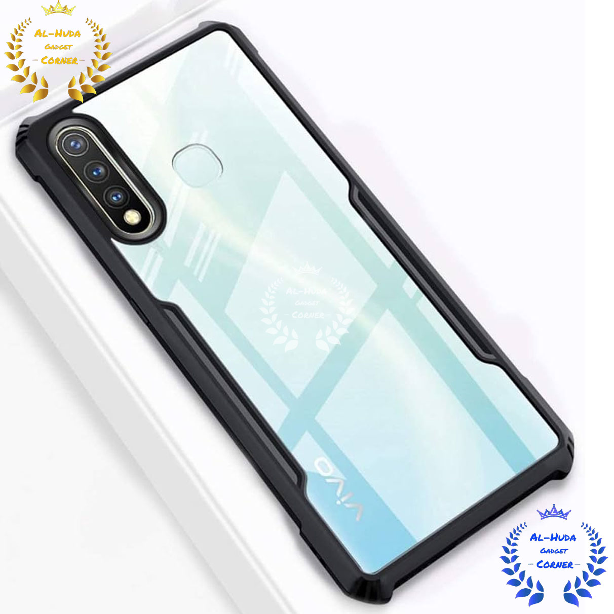 Picture of Shockproof & Transparent Crystal Clear Back Cover Case / Matte Protective Lens Flexible Back Cover for Vivo Y19 / Vivo U3 / Vivo Y5S / Vivo Z5i / Vivo U20 | Slim Silicone Cover with Soft Lining Shockproof Full Body Bumper Case