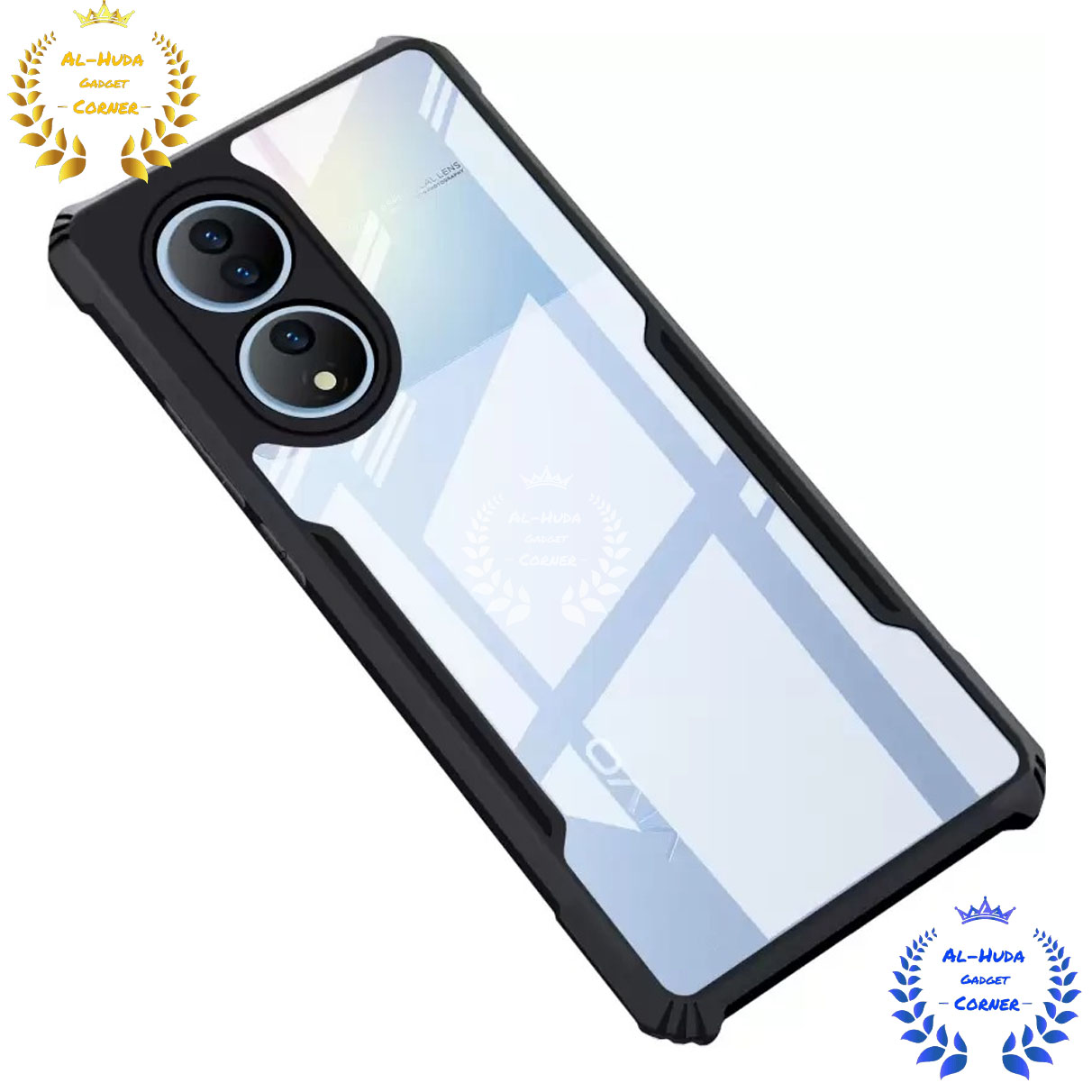 Picture of Shockproof & Transparent Crystal Clear Back Cover Case / Matte Protective Lens Flexible Back Cover for Vivo Y100 5G / Vivo Y100A 5G / Vivo T2 5G | Slim Silicone Cover with Soft Lining Shockproof Full Body Bumper Case