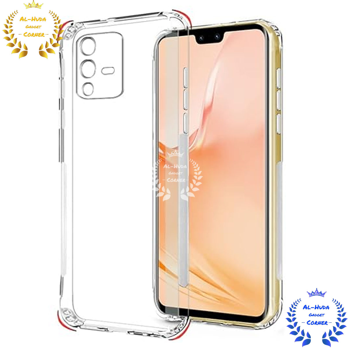 Picture of Shockproof & Transparent Crystal Clear Back Cover Case / Matte Protective Lens Flexible Back Cover for Vivo V23 5G / Vivo S12 | Slim Silicone Cover with Soft Lining Shockproof Full Body Bumper Case