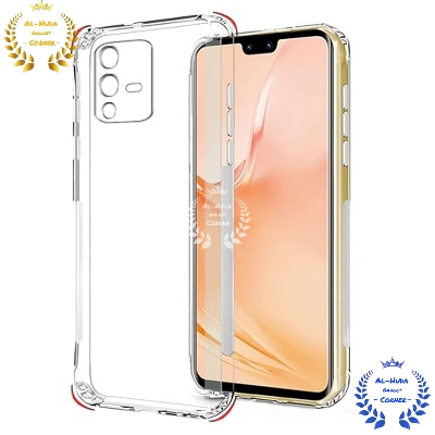 Picture of Shockproof & Transparent Crystal Clear Back Cover Case / Matte Protective Lens Flexible Back Cover for Vivo V23 5G / Vivo S12 | Slim Silicone Cover with Soft Lining Shockproof Full Body Bumper Case