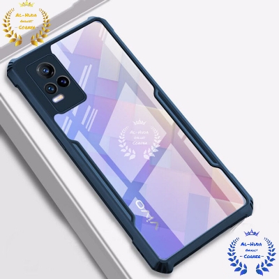 Picture of Shockproof & Transparent Crystal Clear Back Cover Case / Matte Protective Lens Flexible Back Cover for Vivo V21e 4G / Vivo Y73 | Slim Silicone Cover with Soft Lining Shockproof Full Body Bumper Case