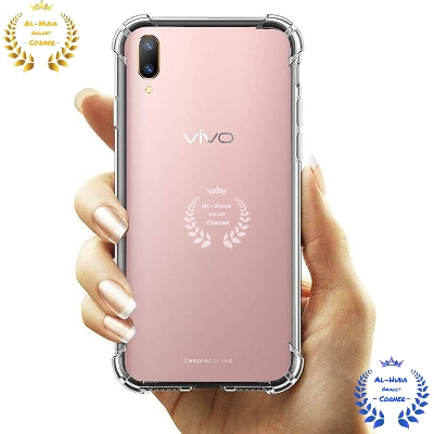 Picture of Shockproof & Transparent Crystal Clear Back Cover Case / Matte Protective Lens Flexible Back Cover for Vivo v11 Pro | Slim Silicone Cover with Soft Lining Shockproof Full Body Bumper Case