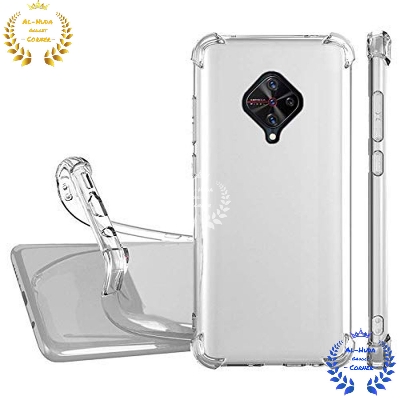 Picture of Shockproof & Transparent Crystal Clear Back Cover Case / Matte Protective Lens Flexible Back Cover for Vivo S1 Pro | Slim Silicone Cover with Soft Lining Shockproof Full Body Bumper Case