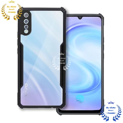 Picture of Shockproof & Transparent Crystal Clear Back Cover Case / Matte Protective Lens Flexible Back Cover for Vivo S1 | Slim Silicone Cover with Soft Lining Shockproof Full Body Bumper Case