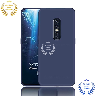 Picture of Shockproof & Transparent Crystal Clear Back Cover Case / Matte Protective Lens Flexible Back Cover for Vivo V17 Pro | Slim Silicone Cover with Soft Lining Shockproof Full Body Bumper Case