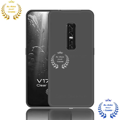 Picture of Shockproof & Transparent Crystal Clear Back Cover Case / Matte Protective Lens Flexible Back Cover for Vivo V17 Pro | Slim Silicone Cover with Soft Lining Shockproof Full Body Bumper Case