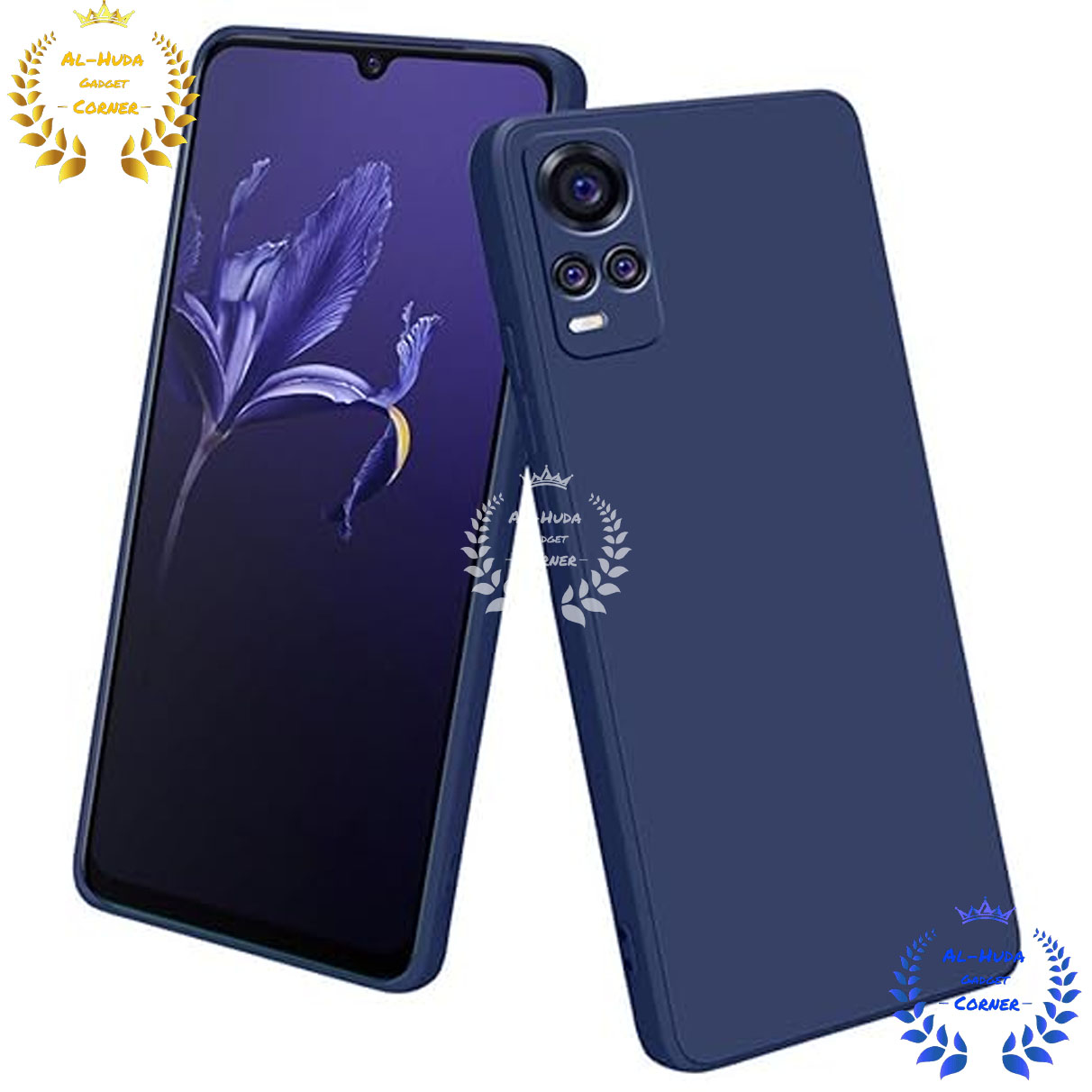 Picture of Shockproof & Transparent Crystal Clear Back Cover Case / Matte Protective Lens Flexible Back Cover for Vivo V20 | Slim Silicone Cover with Soft Lining Shockproof Full Body Bumper Case