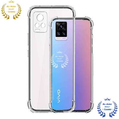 Picture of Shockproof & Transparent Crystal Clear Back Cover Case / Matte Protective Lens Flexible Back Cover for Vivo V20 | Slim Silicone Cover with Soft Lining Shockproof Full Body Bumper Case