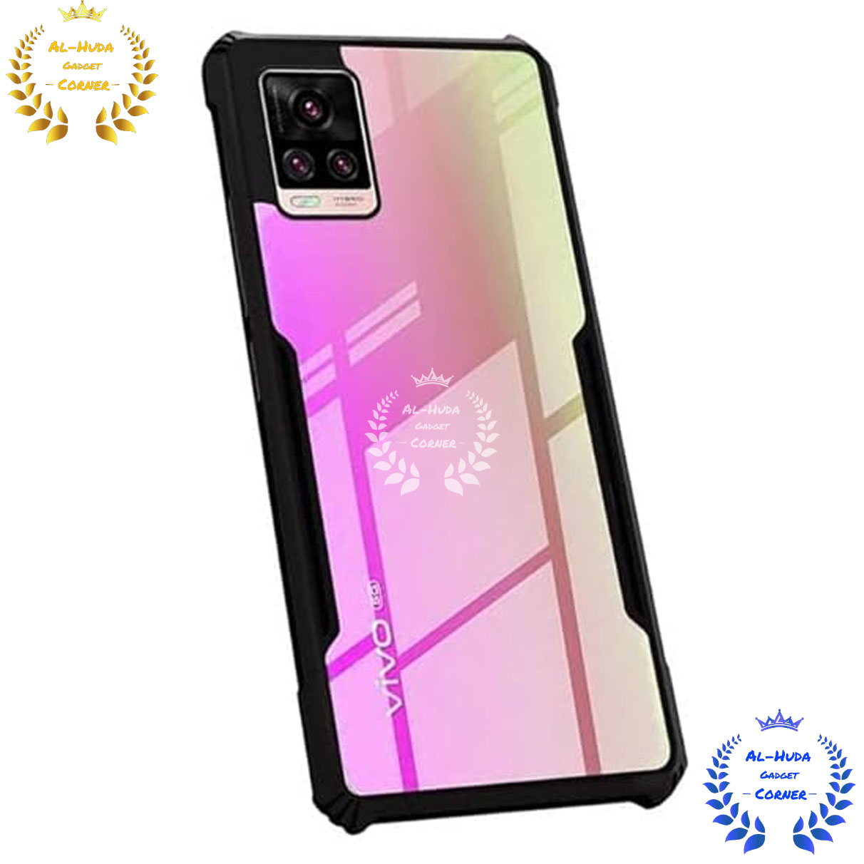 Picture of Shockproof & Transparent Crystal Clear Back Cover Case / Matte Protective Lens Flexible Back Cover for Vivo V20 pro | Slim Silicone Cover with Soft Lining Shockproof Full Body Bumper Case