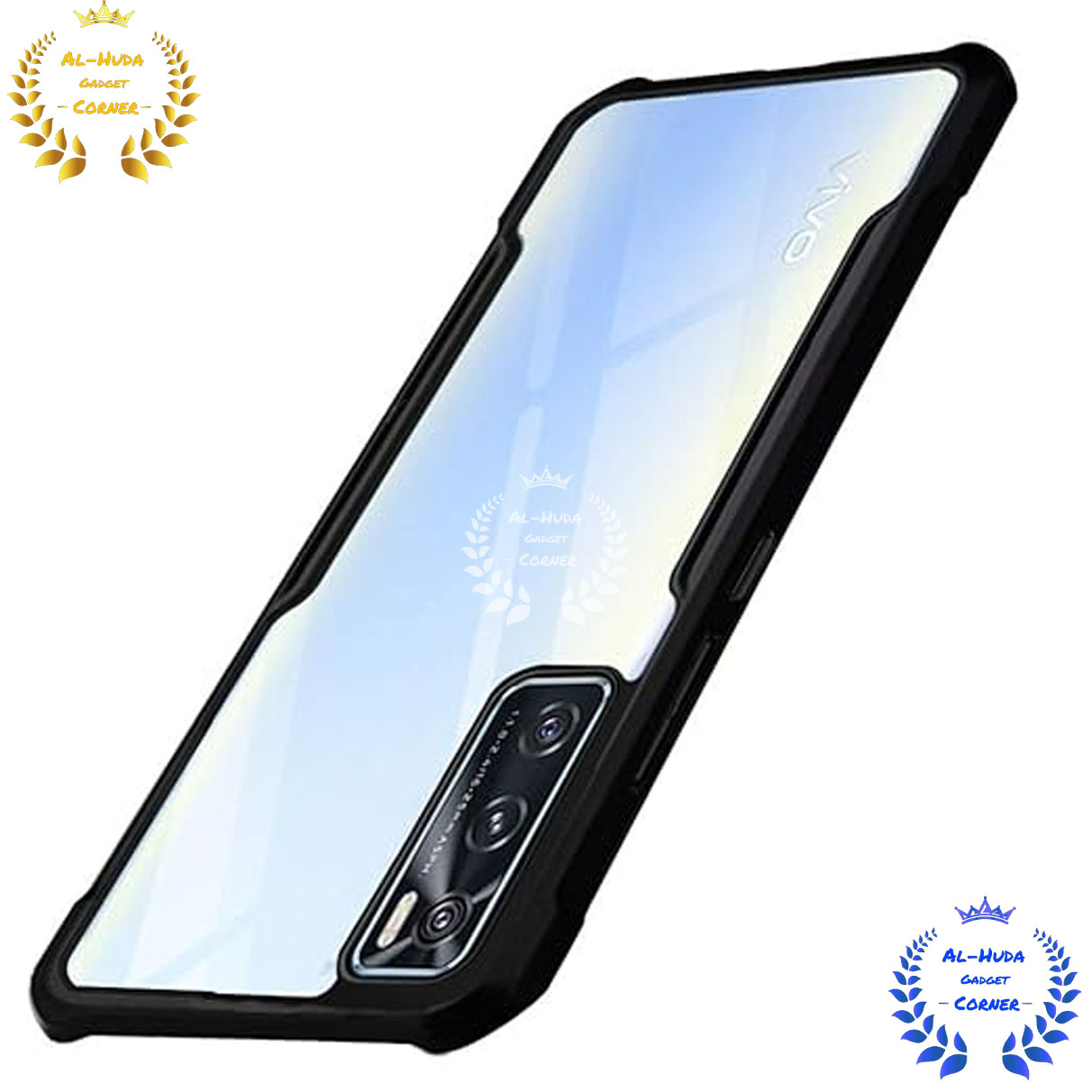 Picture of Shockproof & Transparent Crystal Clear Back Cover Case / Matte Protective Lens Flexible Back Cover for Vivo V20 SE | Slim Silicone Cover with Soft Lining Shockproof Full Body Bumper Case