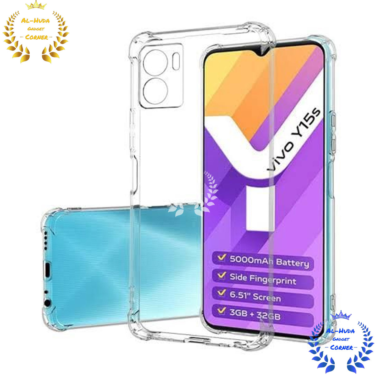 Picture of Shockproof & Transparent Crystal Clear Back Cover Case / Matte Protective Lens Flexible Back Cover for Vivo Y15s / Vivo Y01 / Vivo Y15c / Vivo Y15A 2021 | Slim Silicone Cover with Soft Lining Shockproof Full Body Bumper Case