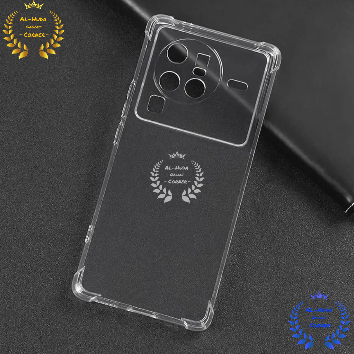 Picture of Shockproof & Transparent Crystal Clear Back Cover Case / Matte Protective Lens Flexible Back Cover for Vivo X80 Pro 5G | Slim Silicone Cover with Soft Lining Shockproof Full Body Bumper Case