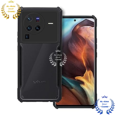 Picture of Shockproof & Transparent Crystal Clear Back Cover Case / Matte Protective Lens Flexible Back Cover for Vivo X80 Pro 5G | Slim Silicone Cover with Soft Lining Shockproof Full Body Bumper Case
