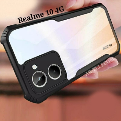 Picture of Durable Features and Smooth Making - For Realme 10 4G Shockproof Bumper Anti-Drop Slim Fit Fashion Back Cover Case - Upscale Your Trend