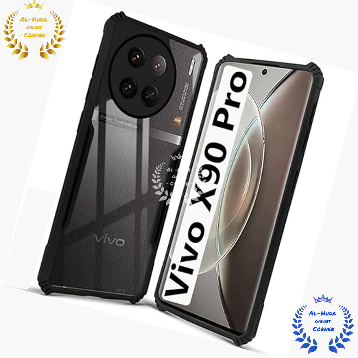 Picture of Shockproof & Transparent Crystal Clear Back Cover Case / Matte Protective Lens Flexible Back Cover for Vivo X90 Pro 5G | Slim Silicone Cover with Soft Lining Shockproof Full Body Bumper Case