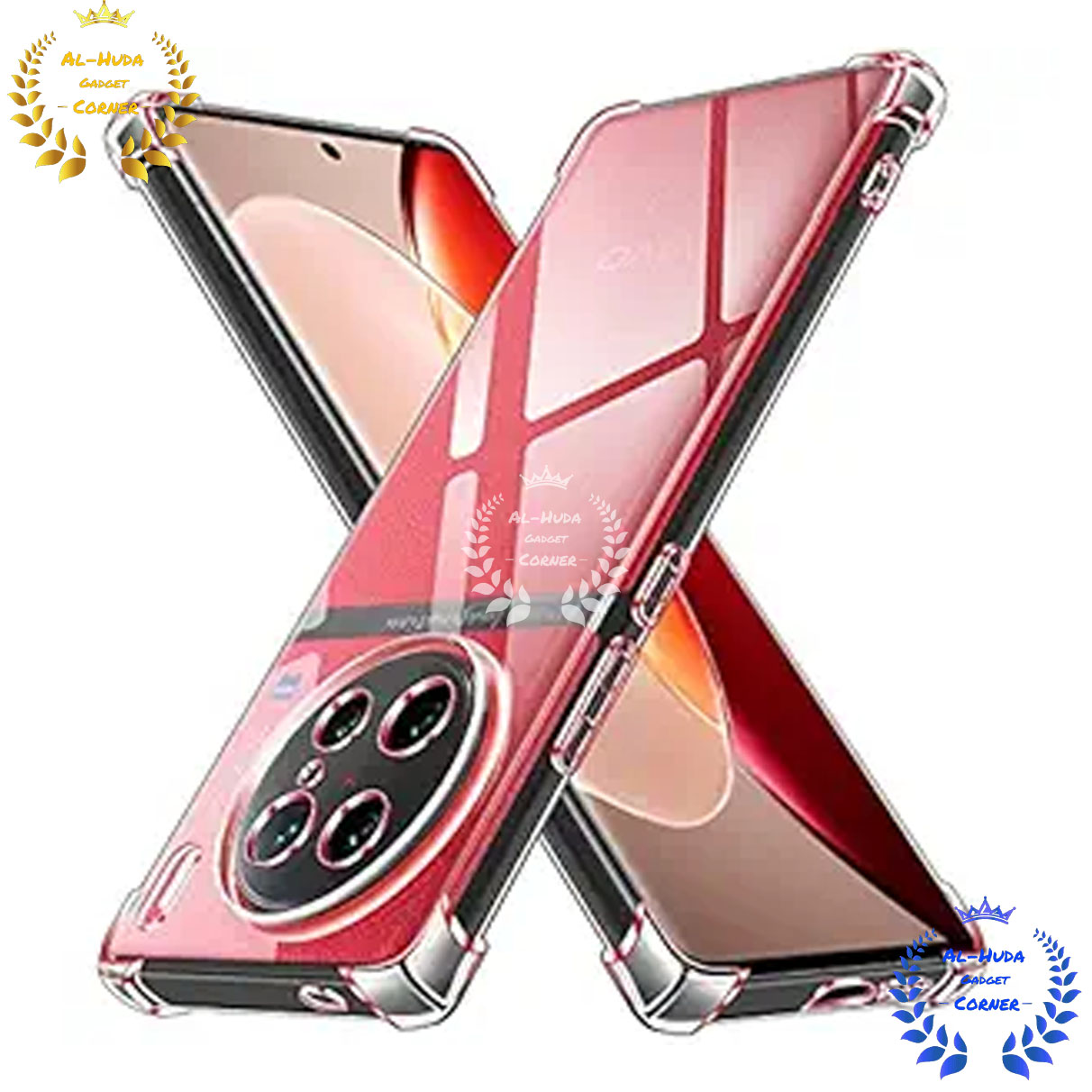 Picture of Shockproof & Transparent Crystal Clear Back Cover Case / Matte Protective Lens Flexible Back Cover for Vivo X90 Pro 5G | Slim Silicone Cover with Soft Lining Shockproof Full Body Bumper Case