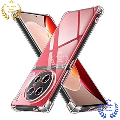Picture of Shockproof & Transparent Crystal Clear Back Cover Case / Matte Protective Lens Flexible Back Cover for Vivo X90 Pro 5G | Slim Silicone Cover with Soft Lining Shockproof Full Body Bumper Case