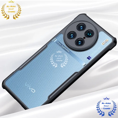 Picture of Shockproof & Transparent Crystal Clear Back Cover Case / Matte Protective Lens Flexible Back Cover for Vivo X90 5G | Slim Silicone Cover with Soft Lining Shockproof Full Body Bumper Case