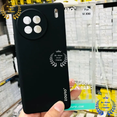 Picture of Shockproof & Transparent Crystal Clear Back Cover Case / Matte Protective Lens Flexible Back Cover for Vivo X90 5G | Slim Silicone Cover with Soft Lining Shockproof Full Body Bumper Case