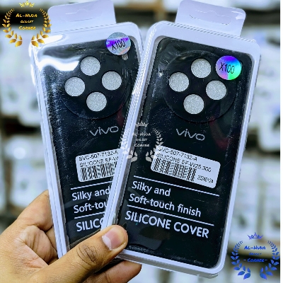 Picture of Shockproof & Transparent Crystal Clear Back Cover Case / Matte Protective Lens Flexible Back Cover for Vivo X100 5G | Slim Silicone Cover with Soft Lining Shockproof Full Body Bumper Case