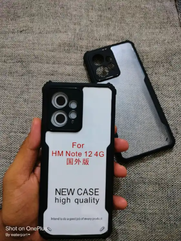 Picture of Redmi Note 12 4g Back Cover ShockProof Airbinger Longlasting Clear Transparent Hard Case With Camera Bump Protection Xiaomi Redmi Note 12 4g