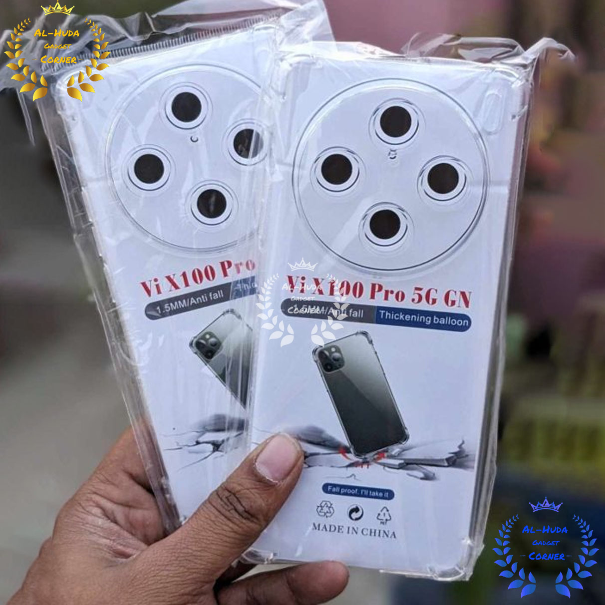 Picture of Shockproof & Transparent Crystal Clear Back Cover Case / Matte Protective Lens Flexible Back Cover for Vivo X100 PRO 5G | Slim Silicone Cover with Soft Lining Shockproof Full Body Bumper Case